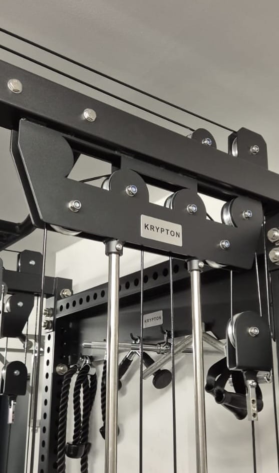 Multi Kraftstation Krypton Sport XA-205 KOMPAKTE mit Latzug 1:1, 2x110 kg Gewichtsblöcke, Dips, Gesamtgewicht 550 kg, mattschwarz
