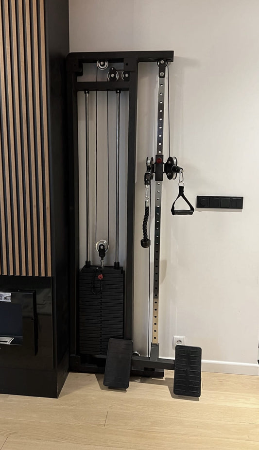 Kabelzug Krypton XC-205 LATZUG, 120 kg Gewichtsblöcke, 250 kg, mattschwarz