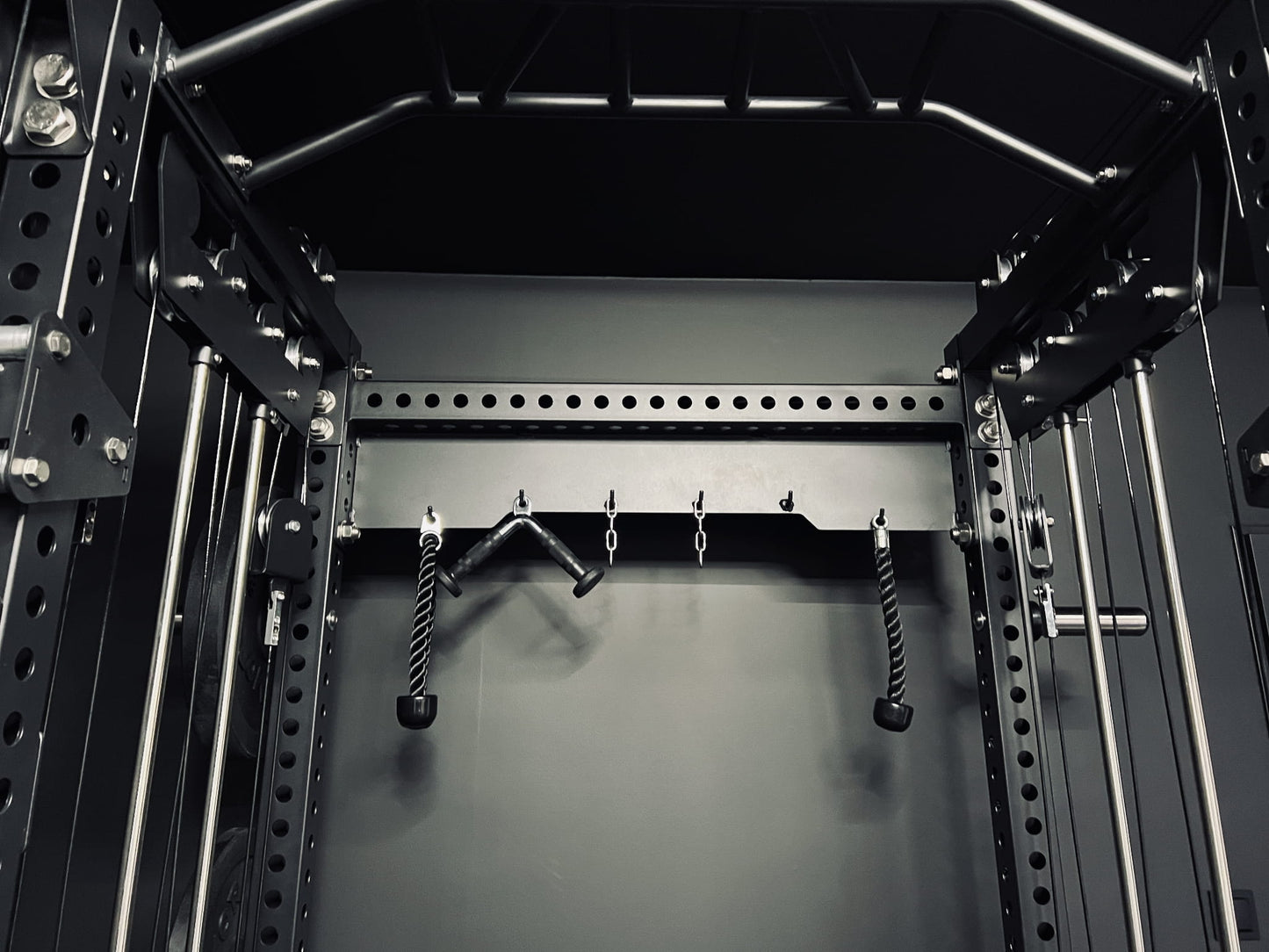 Multi Kraftstation Krypton Sport XA-205 KOMPAKTE mit Latzug 1:1, 2x110 kg Gewichtsblöcke, Dips, Gesamtgewicht 550 kg, mattschwarz