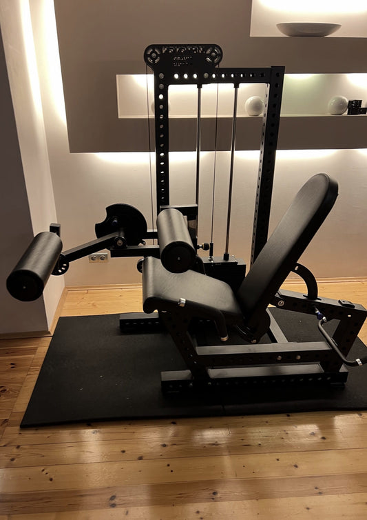 Beinmaschine Krypton Sport XE-205 , 120 kg Gewichtsblöcke, 250 kg, mattschwarz